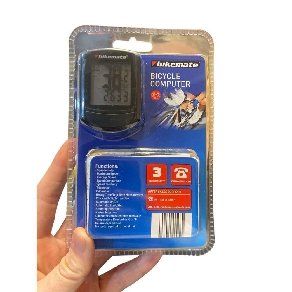 Bikemate Wireless Solar Bicycle Computer - Speedometer Odometer - New